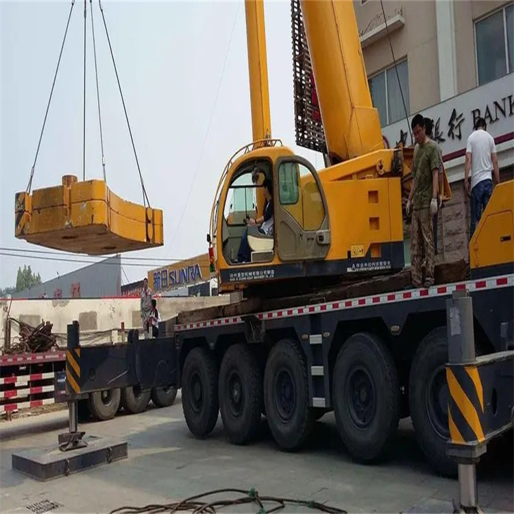 东阳当地吊车出租|机器吊装|75吨|工厂搬迁服务